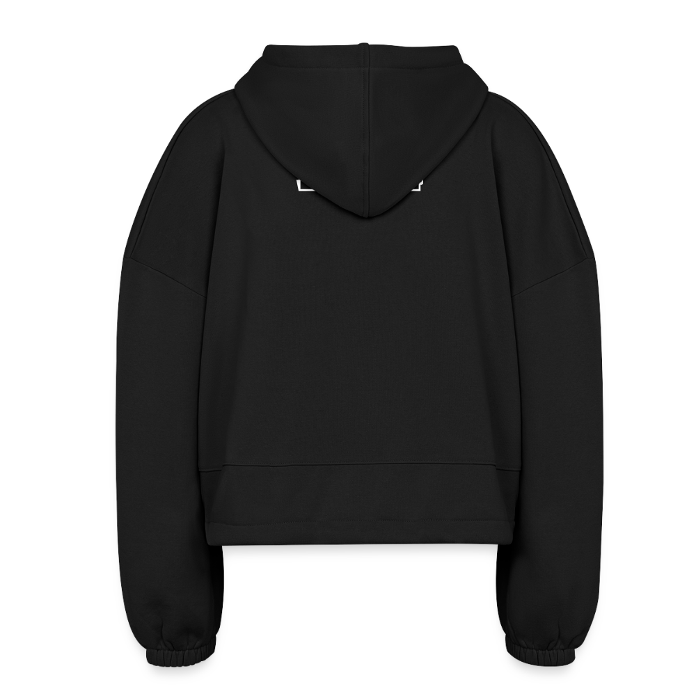 Women’s Cropped Hoodie - black