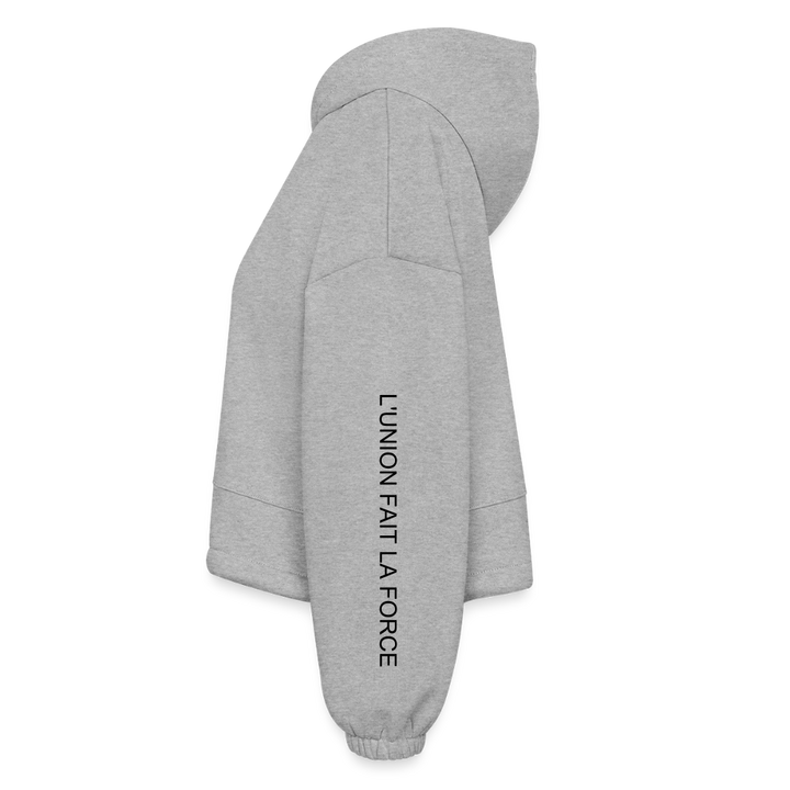 Women’s Cropped Hoodie - heather gray